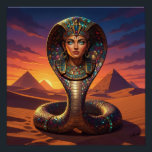 Wadjet – Egyptian Cobra Goddess´7 Perfect Poster<br><div class="desc">Wadjet is a cobra goddess in Egyptian mythology and a protector of the pharaoh and Lower Egypt. She represents protection,  power,  and royal authority.</div>