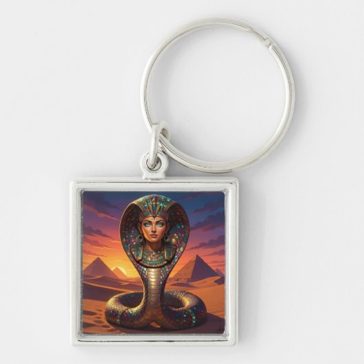 Wadjet – Egyptian Cobra Goddess´7 Sleutelhanger (Voorkant)