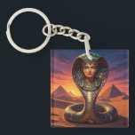 Wadjet – Egyptian Cobra Goddess´7 Sleutelhanger<br><div class="desc">Wadjet is a cobra goddess in Egyptian mythology and a protector of the pharaoh and Lower Egypt. She represents protection,  power,  and royal authority.</div>