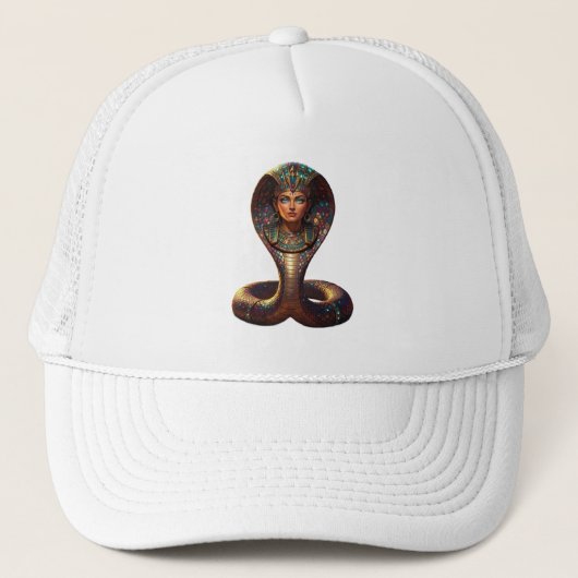 Wadjet – Egyptian Cobra Goddess´7 Trucker Pet (Voorkant)
