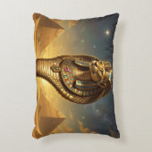 Wadjet – Egyptian Cobra Goddess Accent Kussen (Voorkant(Verticaal))