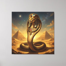 Wadjet – Egyptian Cobra Goddess Canvas Afdruk