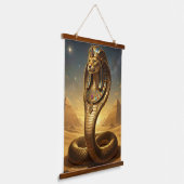 Wadjet – Egyptian Cobra Goddess Hangend Wandkleed (Gebogen)