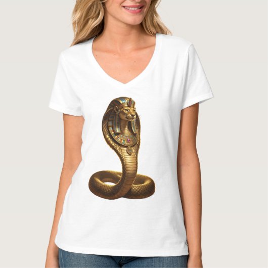 Wadjet – Egyptian Cobra Goddess T-shirt (Voorkant)