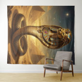 Wadjet – Egyptian Cobra Goddess Wandkleed (In Situ (horizontaal))