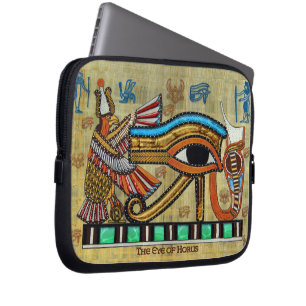 Wadjet Egyptian Eye of Horus II Art-laptophoes Laptop Sleeve
