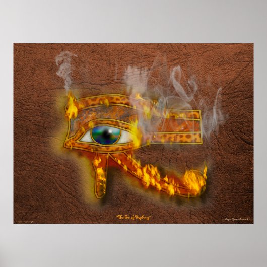 Wadjet Eye Acient Egyptian Art Print (Voorkant)