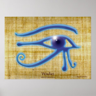 WADJET EYE Papyrus-effect Egyptische Art Print