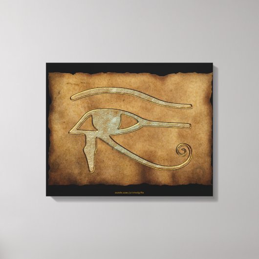 WADJET OOG VAN HORUS op Papyrus Print (Voorkant)