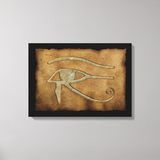 WADJET OOG VAN HORUS op Papyrus Print (Voorkant)