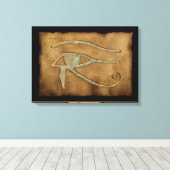WADJET OOG VAN HORUS op Papyrus Print (Insitu (Houten vloer))