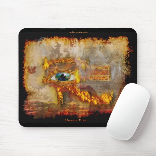 Wadjet, Oog van Horus Sacred Egyptian Art Mousepad Muismat (Met muis)