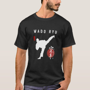 Wado Ryu Karate Instructor Japans Kanji Calligra T-shirt
