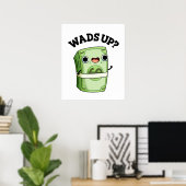 Wads Funny Money Pun Poster (Thuiskantoor)