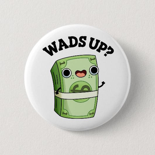 Wads Funny Money Pun Ronde Button 5,7 Cm (Voorkant)