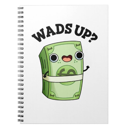 Wads Up Grappige Geldgrap Notitieboek (Voorkant)