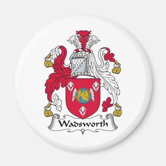 Wadsworth Family Crest Magneet (Voorkant)