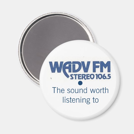WADV 1970s logo magneet (Voorkant / Achterkant)