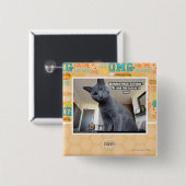 Wadya betekent 'hulp krijgen'? vierkante button 5,1 cm (Voorkant /achterkant)