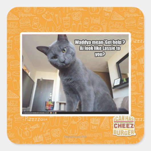 Wadya betekent 'Hulp krijgen'? Vierkante Sticker (Voorkant)