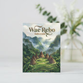 Wae Rebo-dorp Indonesië Briefkaart (Staand voorkant)