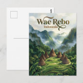 Wae Rebo-dorp Indonesië Briefkaart (Voorkant / Achterkant)