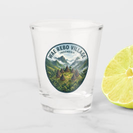 Wae Rebo-dorp Indonesië Shot Glas