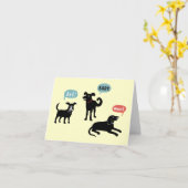 Waf Woef Hond Kaart (Gele Bloem)