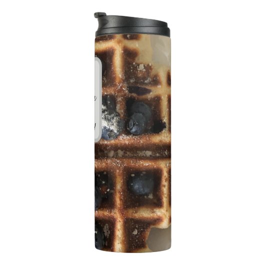 Wafel aan! Blauwe Lightning Reiki Thermische Tumbl Thermosbeker (Geroteerd rechts)