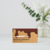 Wafel en Chocoladesiroop | Deegroller Visitekaartje (Staand voorkant)