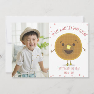 Wafel Goede Vriend Foto Klaslokaal Valentijn Kaart