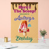 Wafel Ice Cone 4e verjaardag Acryl Bord (Huwelijk)