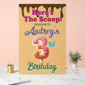 Wafel Ice Cream Cone 3e Verjaardag Acryl Bord (Huwelijk)