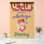 Wafel Ice Cream Cone 5e verjaardag Acryl Bord (Huwelijk)