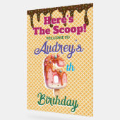 Wafel Ice Cream Cone 6e verjaardag Acryl Bord (Hoek)