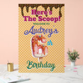 Wafel Ice Cream Cone 6e verjaardag Acryl Bord (Huwelijk)