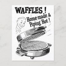 Wafel Iron  adverteren met illustratie