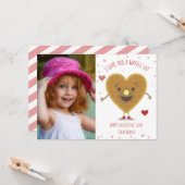 Wafel Liefde Foto Klaslokaal Valentijn Kaart (Voorkant / Achterkant in situ)