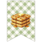 Wafel Verjaardagsfeest Banner (Eerste vlag)
