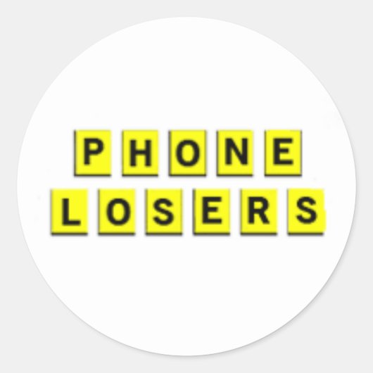 Wafel verliezers van Amerika Sticker (Voorkant)