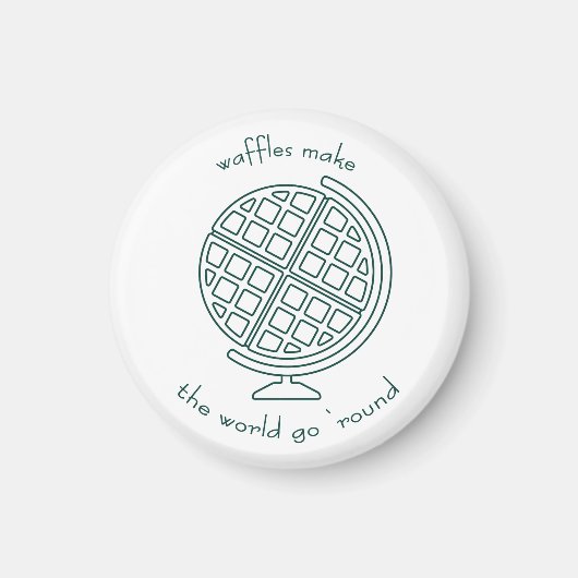 Wafel World Magnet (Voorkant)
