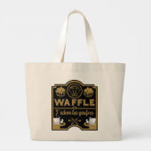 Wafeldag Grote Tote Bag (Achterkant)