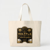 Wafeldag Grote Tote Bag (Voorkant)