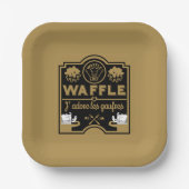 Wafeldag Papieren Bordje (Voorkant)