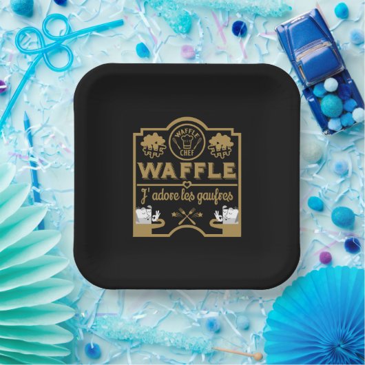 Wafeldag Papieren Bordje (Feest)