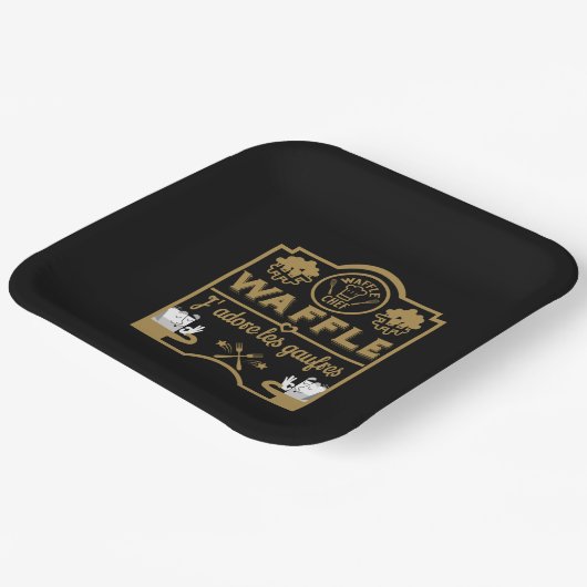 Wafeldag Papieren Bordje (Gebogen)