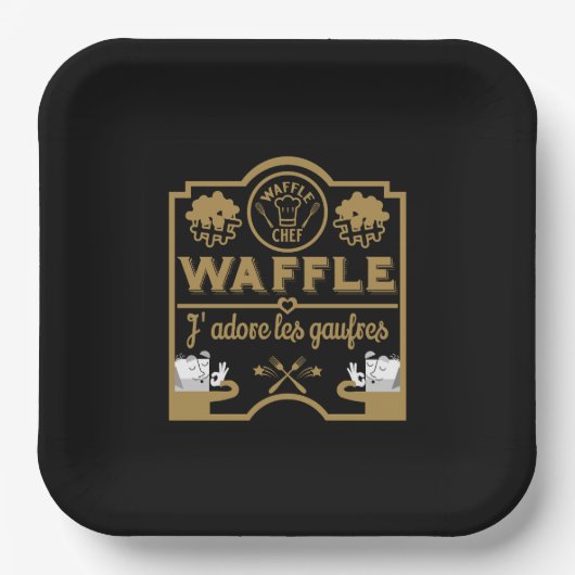 Wafeldag Papieren Bordje (Voorkant)