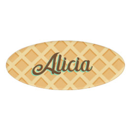 Wafelhoorn Naambadge