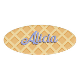 Wafelhoorn Naambadge