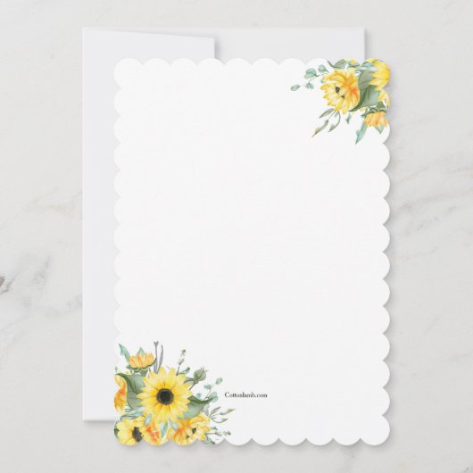 Wafelhoornboeket Kaart (Achterkant)